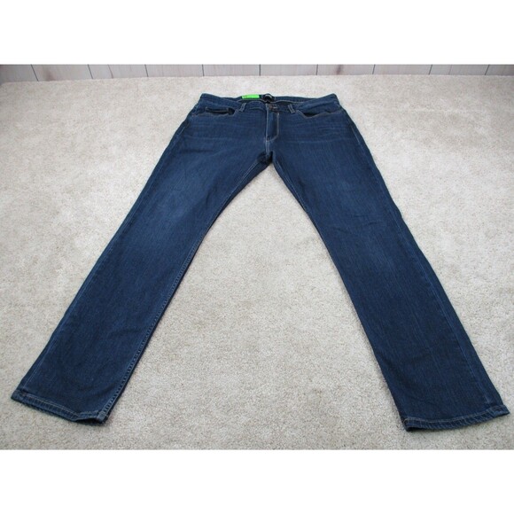 Paige Jeans Adult 36 Federal Blue Straight Leg Denim Stretch Casual Men 36x31 - Picture 1 of 13